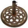 Umbrella Base Bronze 17.3"x17.3"x12.2" Cast Iron