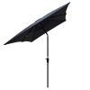 6 x 9ft Patio Umbrella Outdoor Waterproof Umbrella with Crank and Push Button Tilt without flap for Garden Backyard Pool Swimming Pool Market