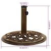 Umbrella Base Bronze 17.3"x17.3"x12.2" Cast Iron