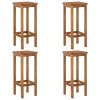 5 Piece Patio Bar Set Solid Wood Acacia